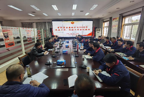 公司召開(kāi)會(huì)議傳達(dá)集團(tuán)公司黨建工作、紀(jì)檢工作會(huì)議精神